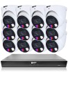 VIP Vision 6MP 6600 Series 16Ch AI IP NVR 4TB HDD Colour Night Vision 12x SMD+ Dome Cameras (16x12) - NKPRO-1666012D