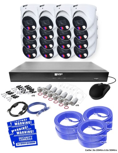 VIP Vision 6MP 6600 Series 16Ch AI IP NVR 4TB HDD NKPRO-1666016D