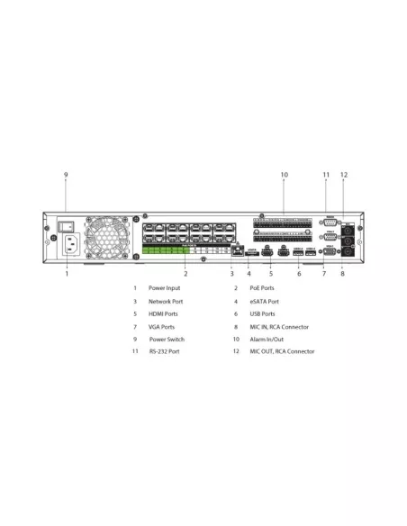 VIP Vision 8MP 8100 Series 16Ch AI IP NVR 4TB NKPRO-168108B