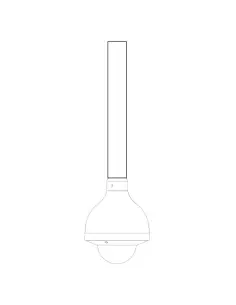 420mm Extender for Ceiling Mount Bracket 2
