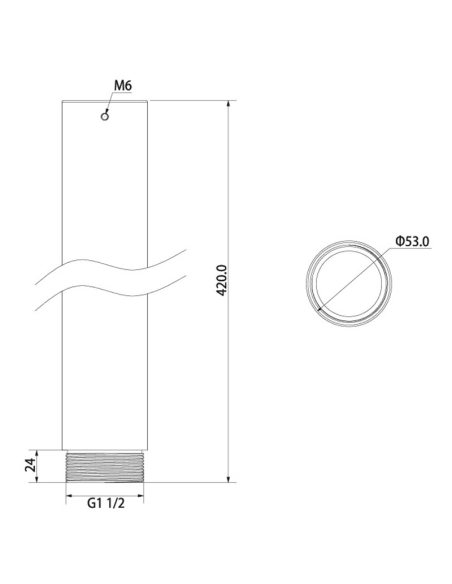 420mm Extender for Ceiling Mount Bracket 420mm Extender for Ceiling Mount Bracket
