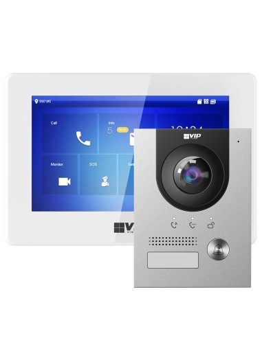 VIP Vision Complete Premium Video IP Intercom Kit Flush Mounted Door Station - INTIPRKITG-P