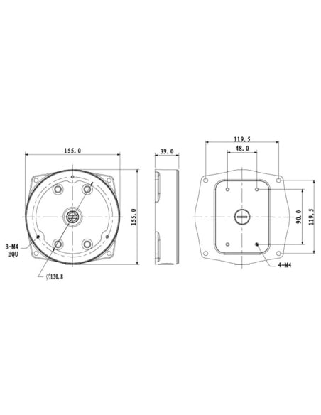 Adapter / Junction Box for Surveillance Cameras Adapter / Junction Box for Surveillance Cameras