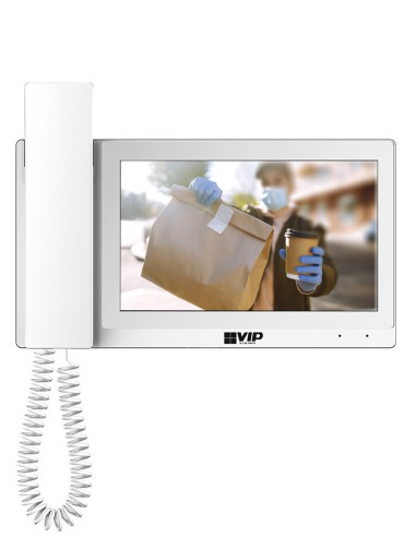 VIP Vision IP Residential Intercom Monitor with Handset White