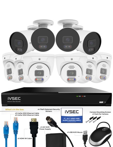 IVSEC PRO 16CH 8MP 4K AI 4TB 6x880D + 4x880B Cam IVK16P-8806D4B