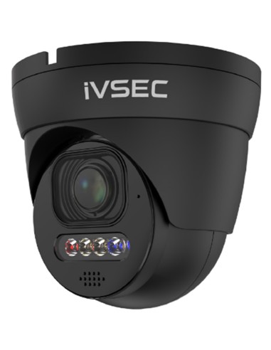 IVSEC Black 8MP 4K Ultra-HD Motorised Sony Sensor 25fps Full Colour Dome Security Camera - IVNC512ADX-BLK