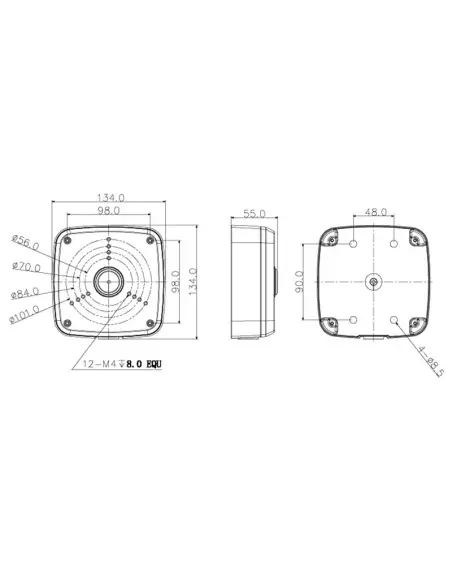 Adapter / Junction Box for Surveillance Cameras