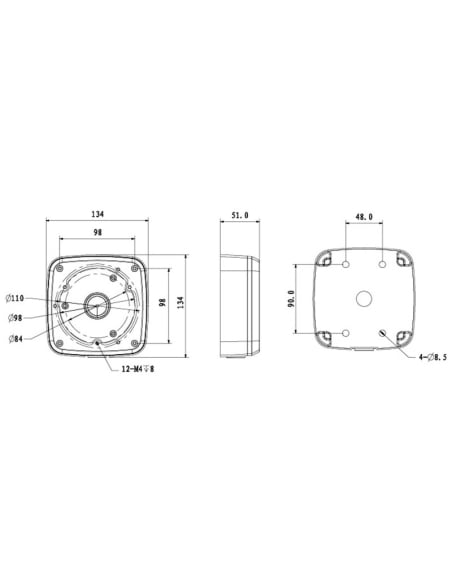 Adapter / Junction Box for Surveillance Cameras