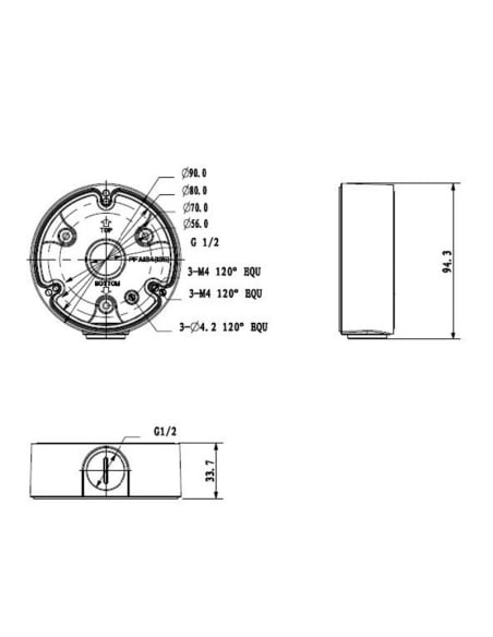 Adapter / Junction Box for Surveillance Cameras