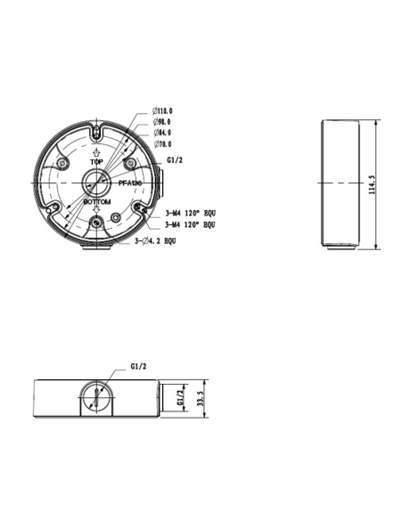 Adapter / Junction Box for Surveillance Cameras Adapter / Junction Box for Surveillance Cameras