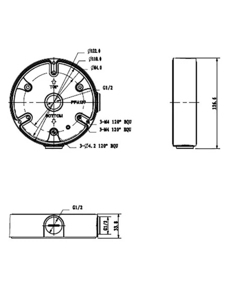 Adapter / Junction Box for Surveillance Cameras