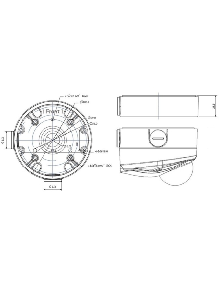 Adapter / Junction Box for Surveillance Cameras Adapter / Junction Box for Surveillance Cameras