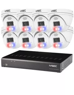 iVSEC 4MP Advanced Deterrent LX-Series 8Ch 2TB NVR 8 IP LVK-11988 2