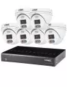 iVSEC 4MP Advanced Deterrent LX-Series 8Ch 2TB NVR 6 IP Camera CCTV Security Kit - LVK-11986