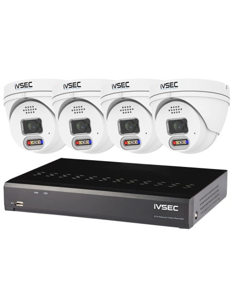 IVSEC 8 Channel Security Kits: 12MP NVR, 4 X 5MP IVK-29