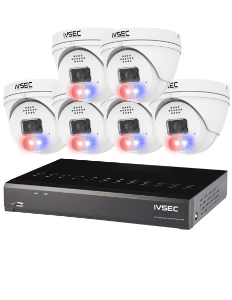 iVSEC 5MP X-Series 8 Channel 2TB NVR 6 IP Camera IVK-2986