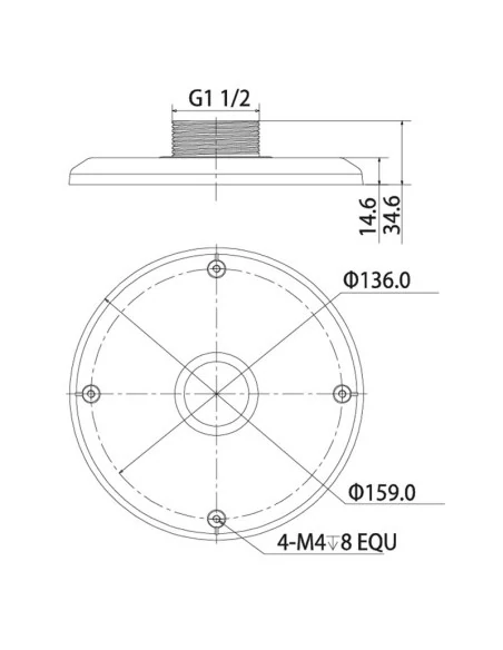 Adapter for Ceiling & Wall Mount Brackets Adapter for Ceiling & Wall Mount Brackets