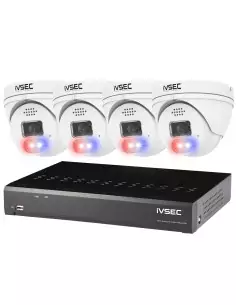 iVSEC 8MP 4x IP Deterrence Camera 8Ch 4TB PoE NVR 4K IVK-51B 2