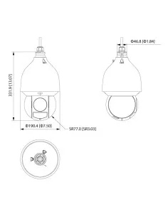 VIP Vision Professional AI Series 8MP 25x Zoom PTZ Dome V2 VSIPPTZ-8IRP-I2 2