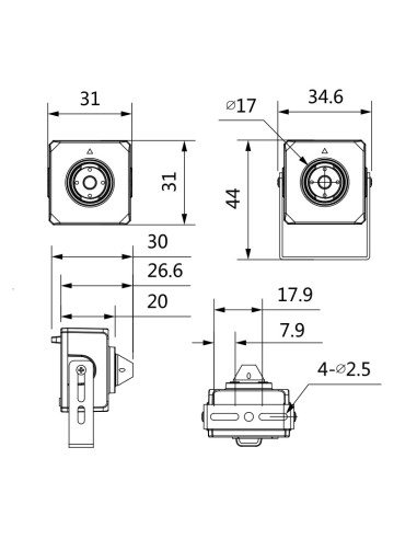 Securview Mobile Series 2MP HD 1080p Fixed HDCVI VSCVIM-2TT