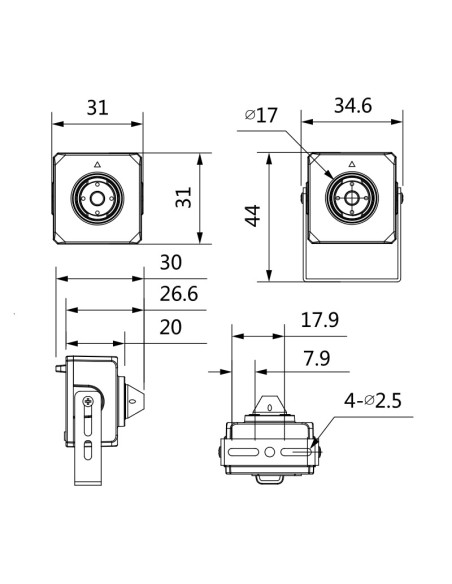 Securview Mobile Series 2MP HD 1080p Fixed HDCVI VSCVIM-2TT