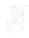 Securview Mobile Series 2MP HD 1080p Fixed HDCVI Flush Mount Bumper Camera - VSCVIM-2BT