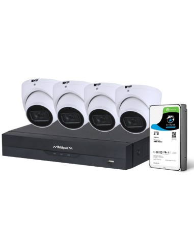 Watchguard G-Series 4 Camera 6MP AI IP 4Ch 2TB HDD Surveillance Kit - NVRKIT-G462-4C