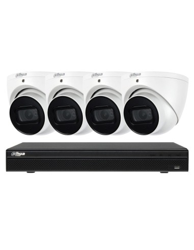Dahua 5MP Fixed Dome Camera 4 Channel NVR 1TB Security Surveillance Kit - NYS-K5044W
