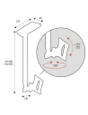 Securview Ceiling Mount Monitor Swivel Bracket - LCDBRACKETC