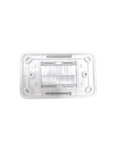 Brush Wall Plate/Bull Nose 2-IN-1 Plate - AC-BWP/BNP-01W-01each 2