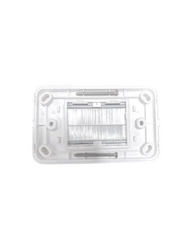 Brush Wall Plate/Bull Nose 2-IN-1 Plate - AC-BWP/BNP-01W-01each