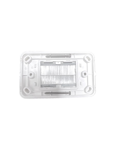 Brush Wall Plate/Bull Nose 2-IN-1 Plate - AC-BWP/BNP-01W-01each