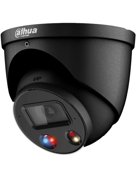 Dahua Black TiOC Advanced 2.0 8MP AI Active Deterrence SMD+ Full Colour Starlight IP Dome Camera - DH-IPC-HDW3849H-AS-PV-ANZ