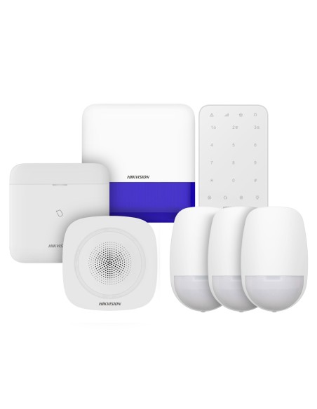 Hikvision Ax Pro Hub Kit 1x Alarm Hub 1x Keypad 1x Sounder 3x PIR Detector - HK-AXPRO-KIT3D