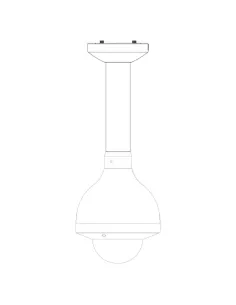 Silver Ceiling Mount Camera Bracket - VSBKTB300C-SGVSBKTB300C-SG 2