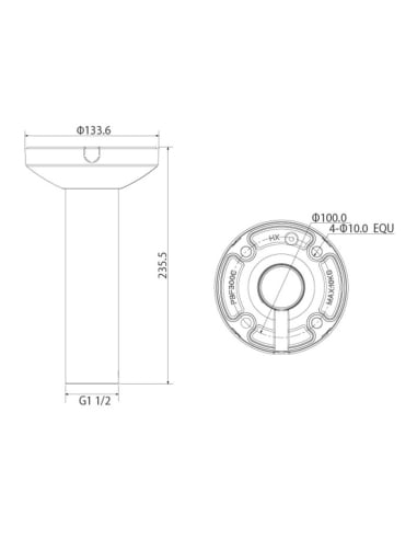 Ceiling Mount Camera Bracket