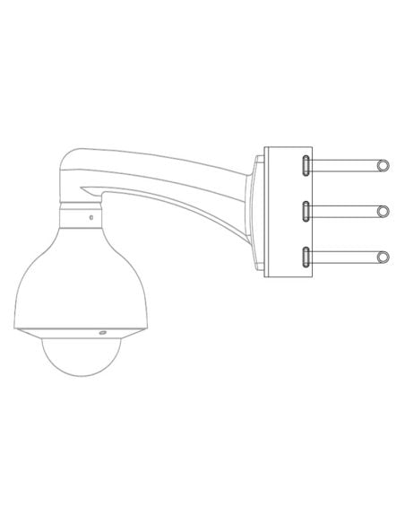 Triple Clamp Pole Mount Camera Bracket