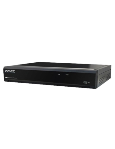 IVSEC 4 Channel IP PoE 4K Ultra-HD Network Video Recorder - IVNR004XA
