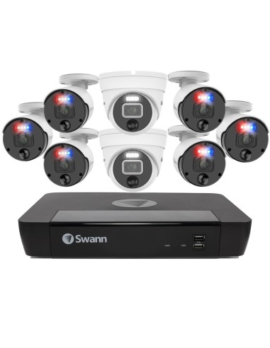 Swann 12MP 8CH Enforcer Pro 2TB 6x Bullet & 2x Dome Cameras