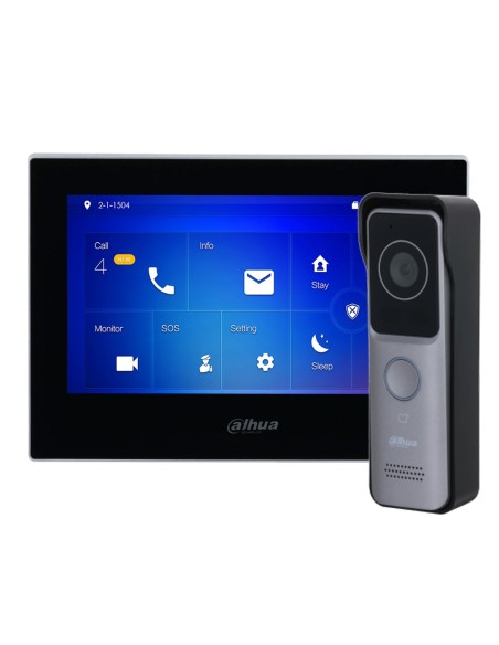 Video doorbell with shops 2 monitors