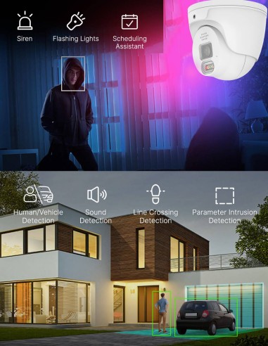IVSEC PRO 880D 8MP 4K 106° 25fps AI PoE ONVIF IVNC-880D-AI-BLK