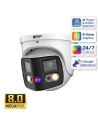 8MP Dual Lens Dome Camera with AI Detection and Active Deterrence