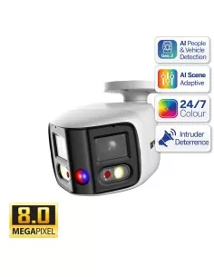 VIP Vision Professional AI 8MP 4K UHD 180° Dual Lens Active VSIPP-8BD-ID3 2
