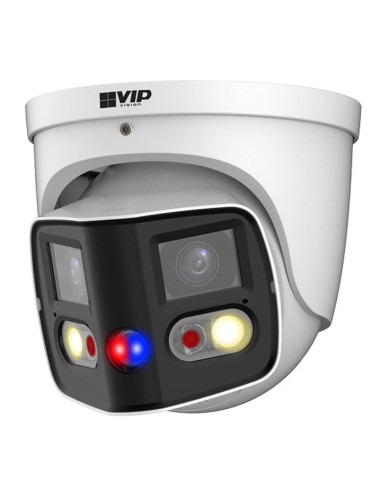 VIP Vision Professional AI 8MP 4K UHD 180° Dual Lens Active Deterrence Dome Camera - VSIPP-8DD-ID3