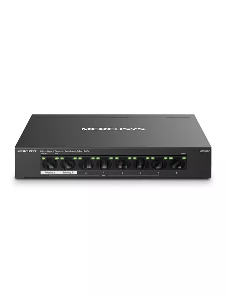 Mercusys 8-Port Gigabit Desktop Switch with MS108GP Mercusys 8-Port Gigabit Desktop Switch with MS108GP