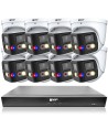 VIP Vision 8MP 8600 Series 8Ch AI IP NVR 2TB 8x 180° SMD+ Dome Cameras (8x8) - NKPRO-886808DD