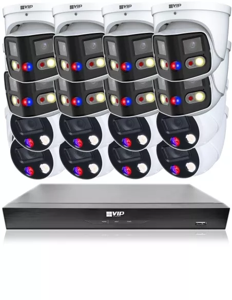 VIP Vision 8MP 8600 Series 16Ch AI IP NVR 4TB 8x NKPRO-168608D8DD