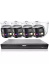 VIP Vision 8MP 8600 Series 8Ch AI IP NVR 2TB 4x 180° SMD+ Dome Cameras (8x4) - NKPRO-886804DD