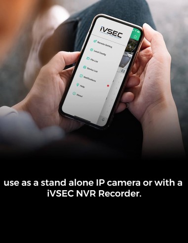 IVSEC PRO 880D 8MP 4K 106° 25fps PRO-AI PoE ONVIF IVNC-880D-AI-BLK-4PK