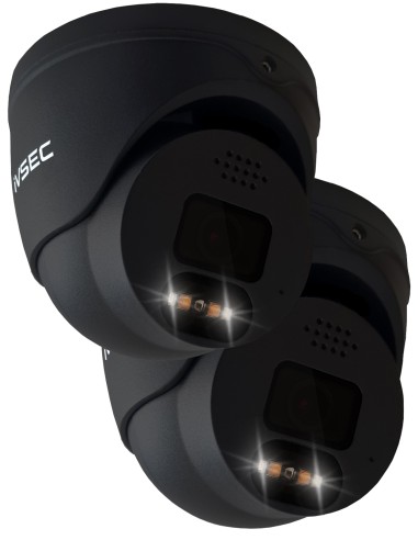 IVSEC PRO 880D 8MP 106° 25fps PRO-AI PoE ONVIF IVNC-880D-AI-BLK-2PK
